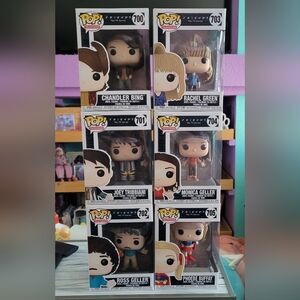 Set of 6 Friends TV funko pops